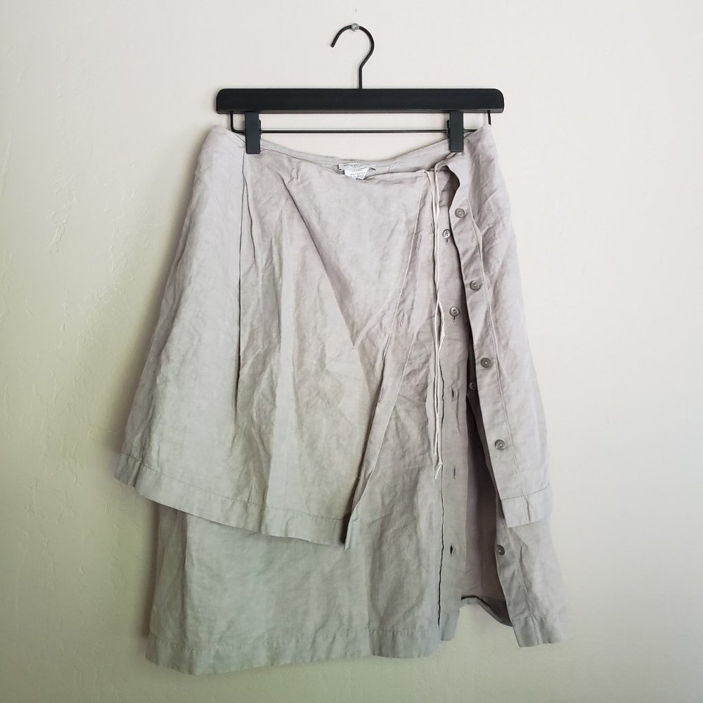 Dries van Noten Vintage Linen Asymmetric Skirt